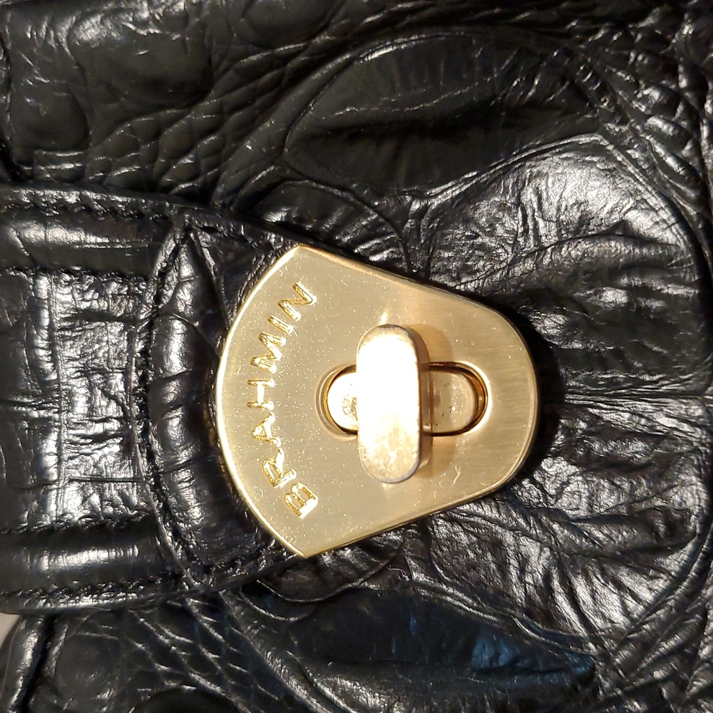 Brahmin Melbourne Croc Shoulder Bag - Picture 3 of 15